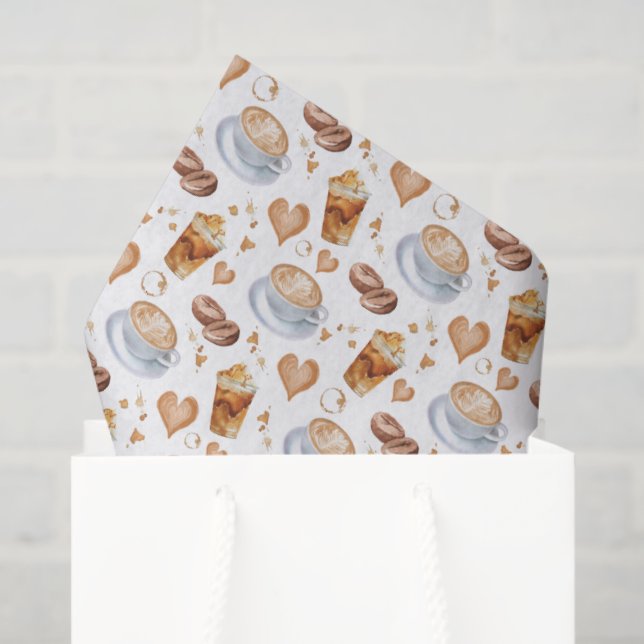 De Seda Papel Tissue Cappuccino (Sacola de presentes)