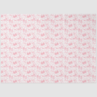 De Seda Papel Tissue com Laços Rosa e Pontos