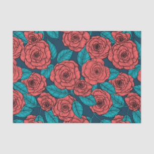 De Seda Papel tissue da rosa vermelha