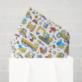 De Seda Papel Tissue Decoupage Construção, Crianças Constr
