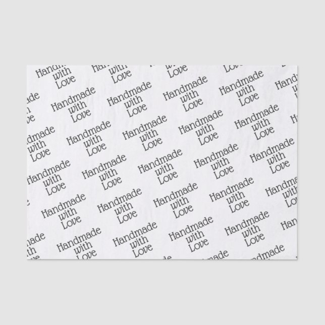 De Seda Papel Tissue - Feito à Mão Com Amor (Frente )