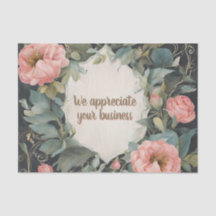Papel Tissue Floral Fabuloso Personalizável