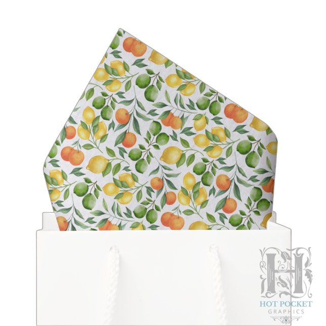De Seda Papel Tissue Frutas Cítricas (Criador carregado)