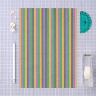 De Seda Papel Tissue Listrado com Fantasia Secundária