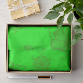 De Seda Papel Tissue Monocromático FTF em Verde