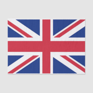 De Seda Papel tissue Patriótico com pavilhão do Reino Unid