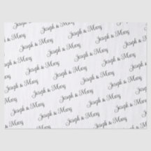Papel Tissue Personalizado Branco para Casamento