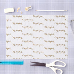 De Seda Papel Tissue Personalizado com Nome