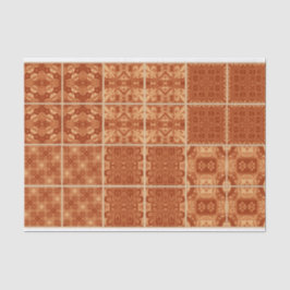 De Seda Papel tissue vermelho, laranja e amarelo para deco