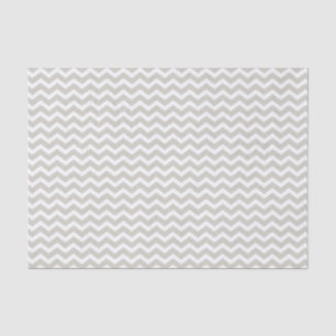 De Seda Papel Tissue Ziguezague Chevron Branco Cinza