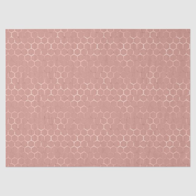 De Seda Papel Tissues Design 3 Série Rose Gold Bee (Frente )