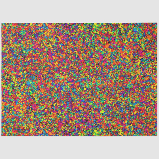 De Seda Pequeno Splatter - Papel Tecido (Frente )