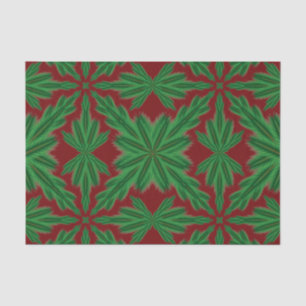 De Seda Pine Mandala Garnet - Papel Tecidual