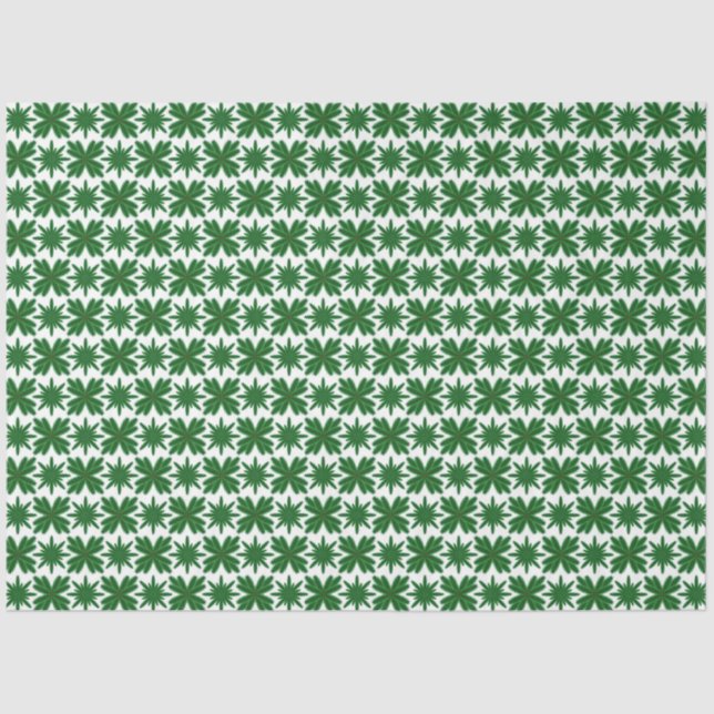 De Seda Pine Snowflakes Papel Tecidual (Frente )