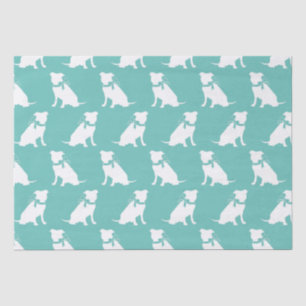 De Seda Pit Bull Dog Puppy Pitbull Papel para tecidos