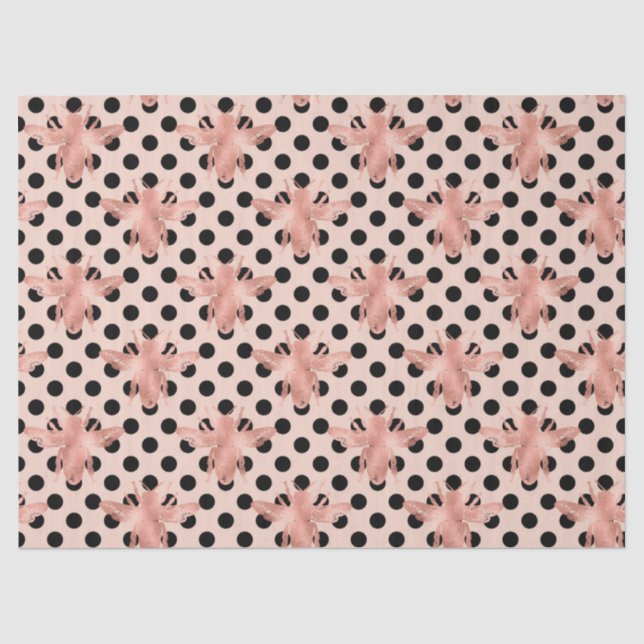 De Seda Princesa Bee Series Design 3 Papel Tecido (Frente )