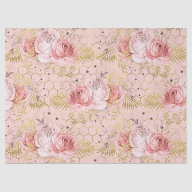 De Seda Princesa Bee Series Design 7 Papel Tecido (Frente )