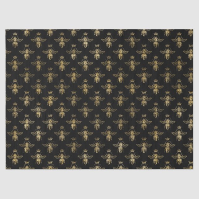De Seda Queen Bee Series Design 12 Papel Tecido (Frente )