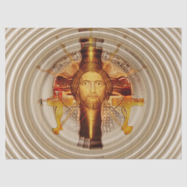 De Seda ressurreição papel tecidular jesus (Frente )