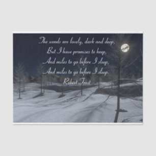 De Seda Robert Frost Gift - Papel Tecido