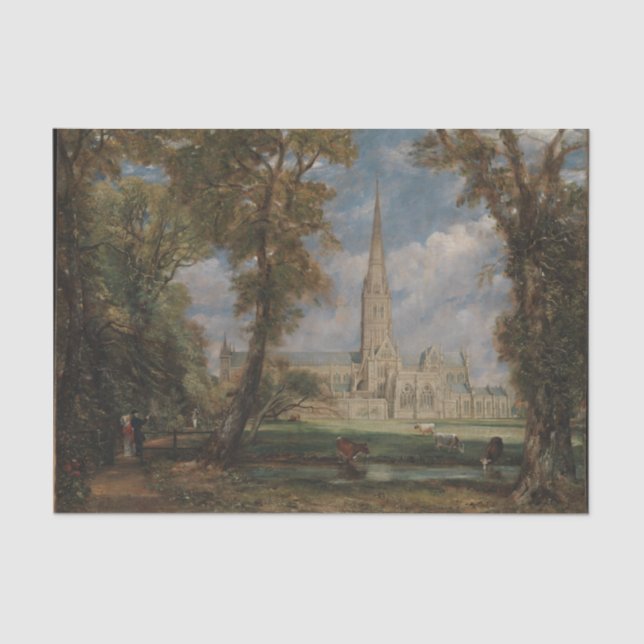 De Seda Salisbury Cathedral Papel (Frente )