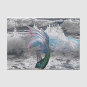 De Seda Sereia e Papel Tecido Oceânico