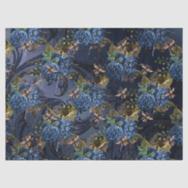 De Seda Série Blue Bee Design 16 Papel Tecido