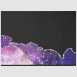 De Seda Série Galaxy Agate Design 20 Papel Tecido