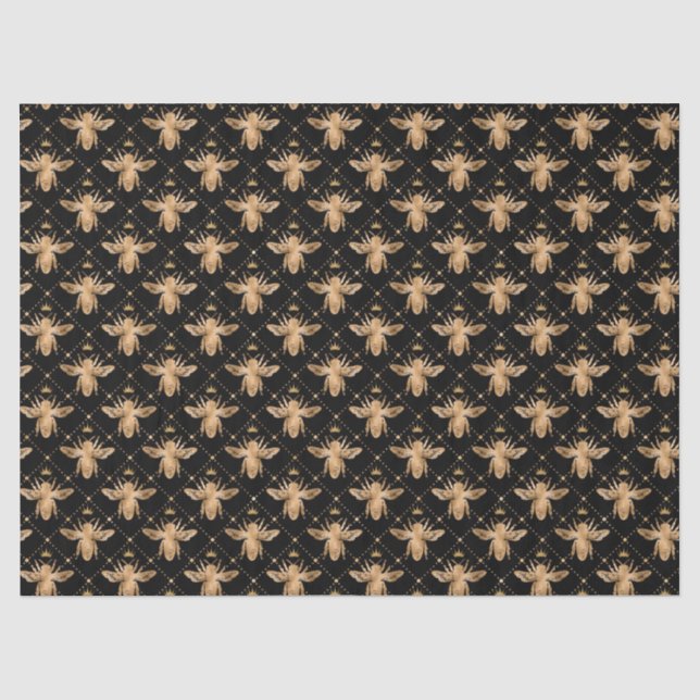 De Seda Série Honey Bee Design 17 Papel Tecido (Frente )