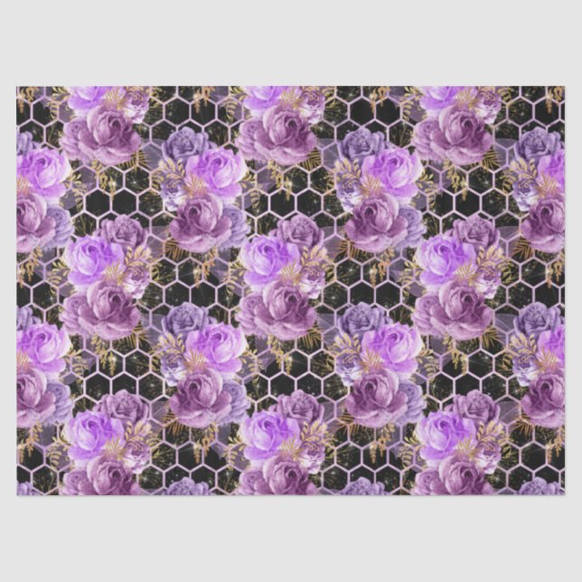De Seda Série Queen Bee Design 16 Papel Tissue (Frente )