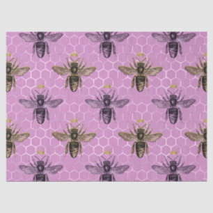 De Seda Série Queen Bee Design 17 Papel Tecido