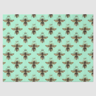De Seda Tea Garden Bee Series Design 11 Papel Tecido