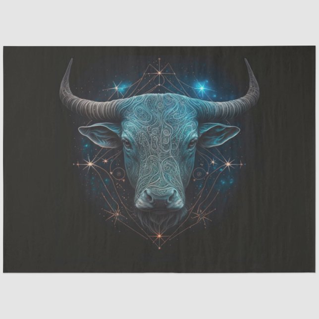 De Seda Um Design da Série Zodiac 5 Papel Tissue (Frente )