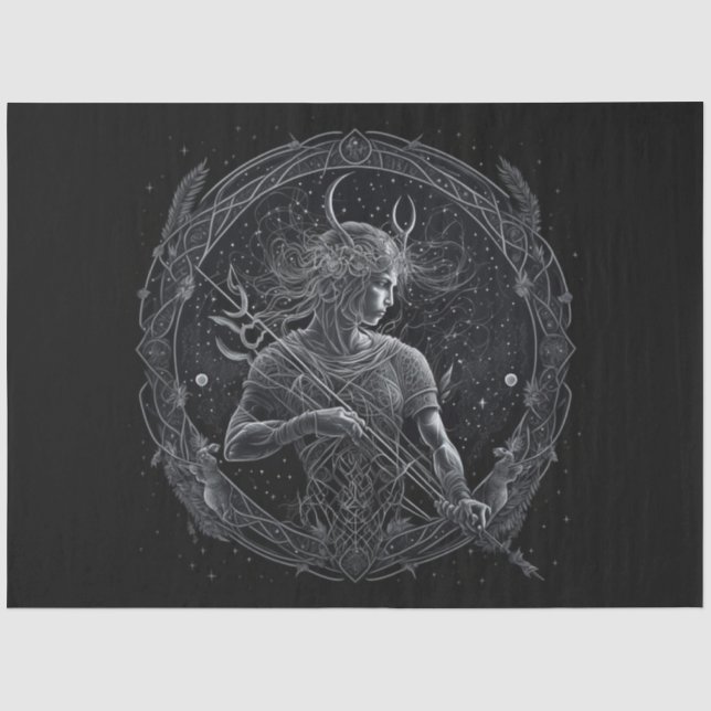 De Seda Um Papel Tecido Design 10 da Série Zodiac (Frente )
