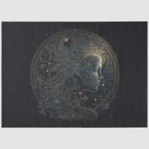 De Seda Um papel tecidular Design 6 da série Zodiac