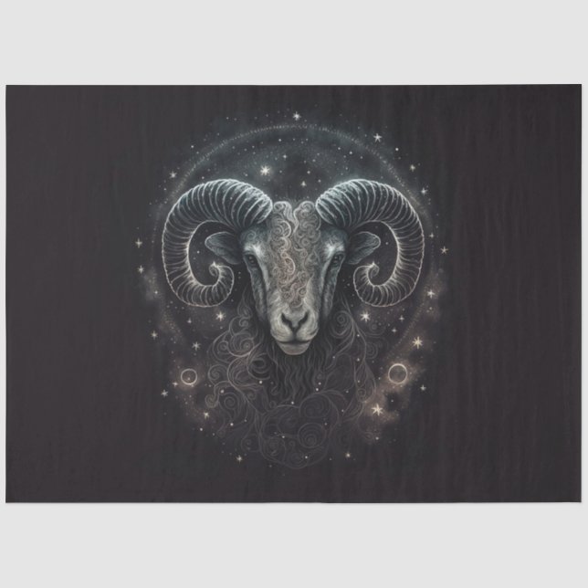 De Seda Um papel tecidular do Design 8 da série Zodiac (Frente )