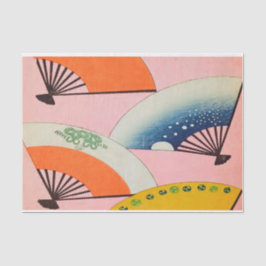 De Seda Ventiladores Japoneses Antigos - Papel Tecido para