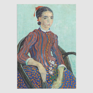 De Seda Vincent van Gogh - Papel Tecidual La Mousme