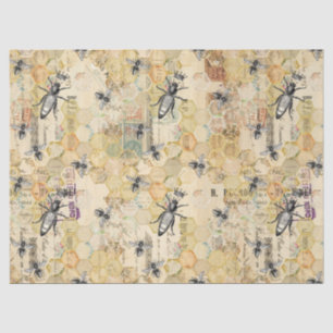 De Seda Vintage Honey Bee Series Design 12 Papel Tecido