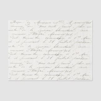 De Seda White Script Vintage - Papel Tecidual
