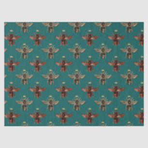 De Seda Woodland Bee Series Design 11 Papel Tecido