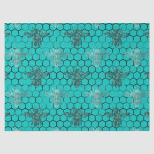 De Seda Woodland Bee Series Design 21 Papel Tecido