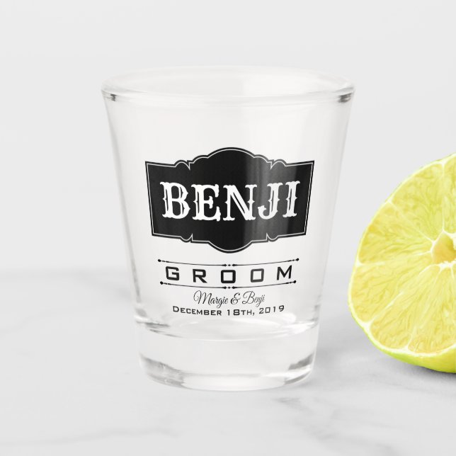 DE SHOT COPO PARA CHOP PERSONALIZADO DO NOIVO (Frente)