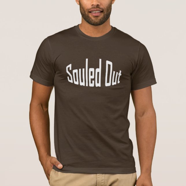 De Souled t-shirt escuro para fora (Frente)