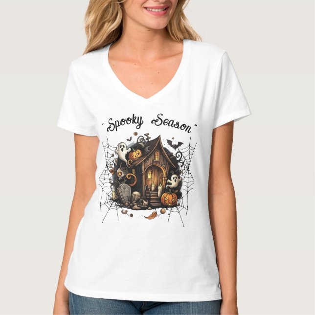 👻 de T-Shirt assombrado 🎃 (Frente)