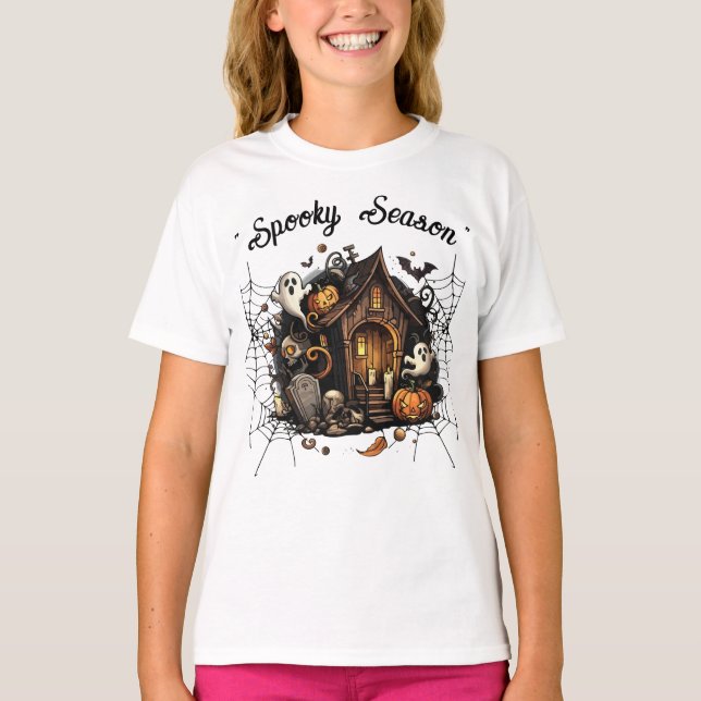 👻 de T-Shirt assombrado 🎃 (Frente)