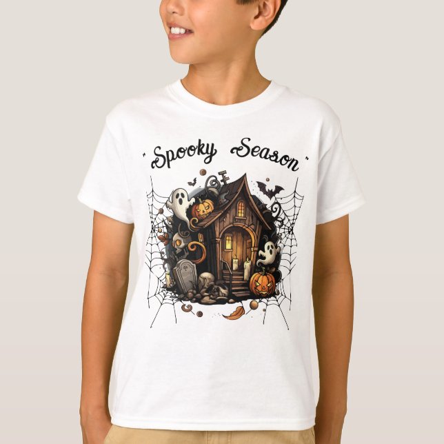 👻 de T-Shirt assombrado 🎃 (Frente)