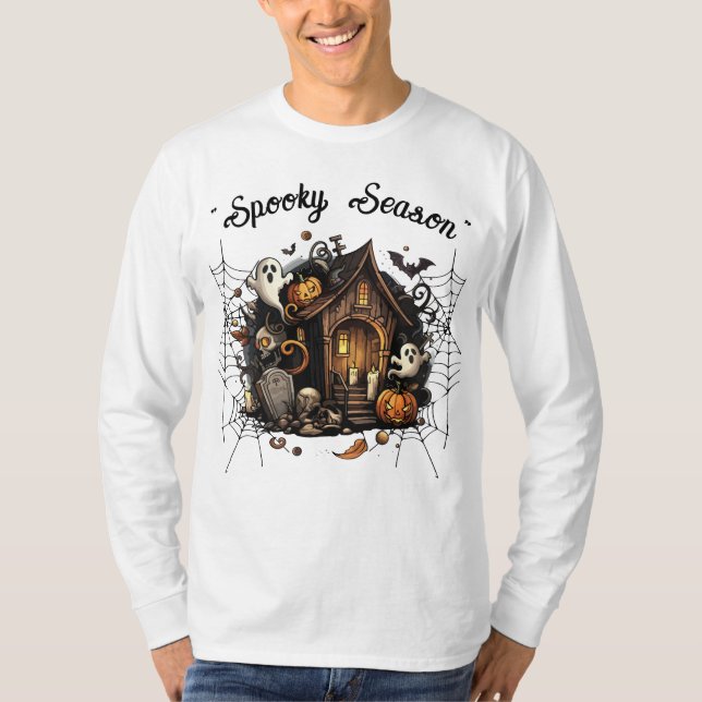 👻 de T-Shirt assombrado 🎃 (Frente)