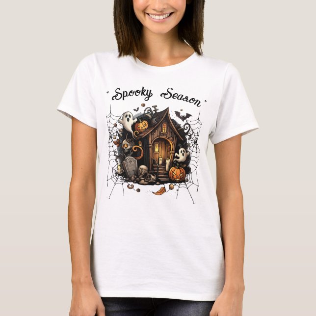 👻 de T-Shirt assombrado 🎃 (Frente)
