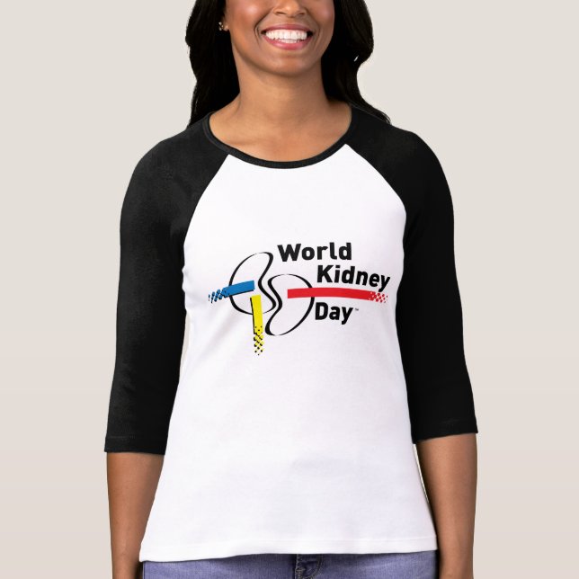 De t-shirt da Capa das mulheres de WKD 3/4 (Frente)